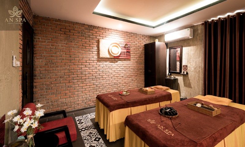 không gian massage của an spa