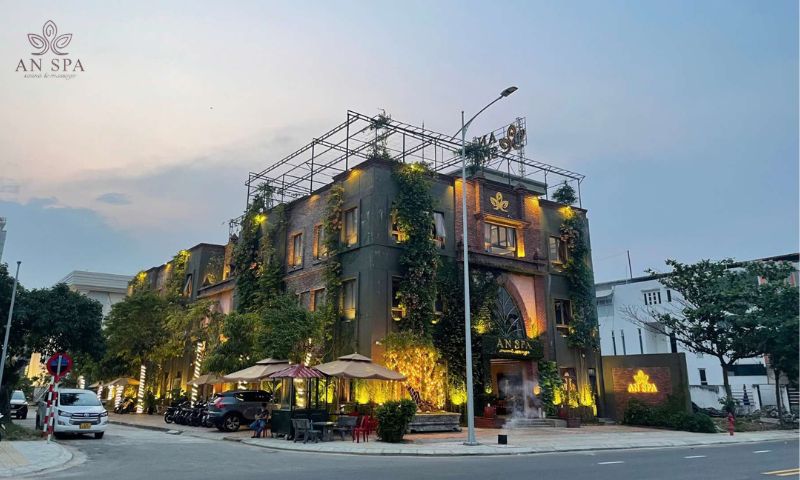 khuôn viên ấm áp của an spa