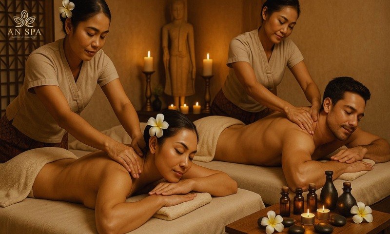 khách hàng thư giãn tại spa sạch sẽ