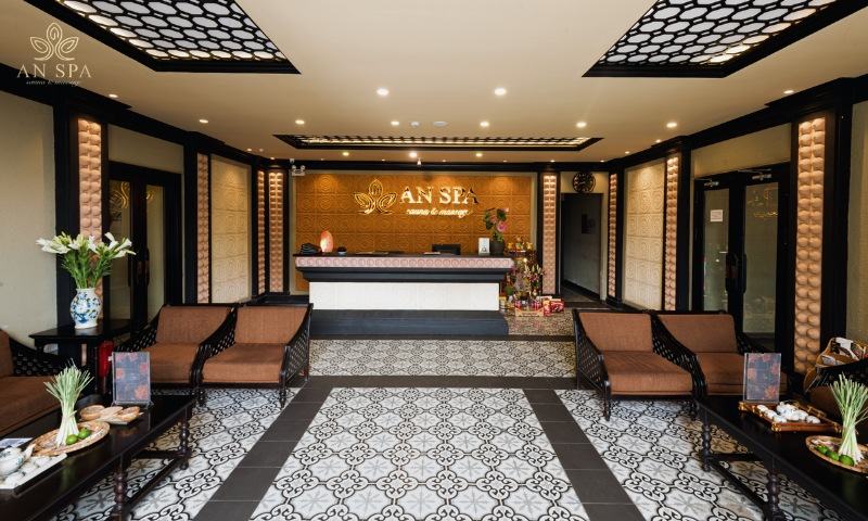 không gian sang trọng và sạch sẽ tại spa