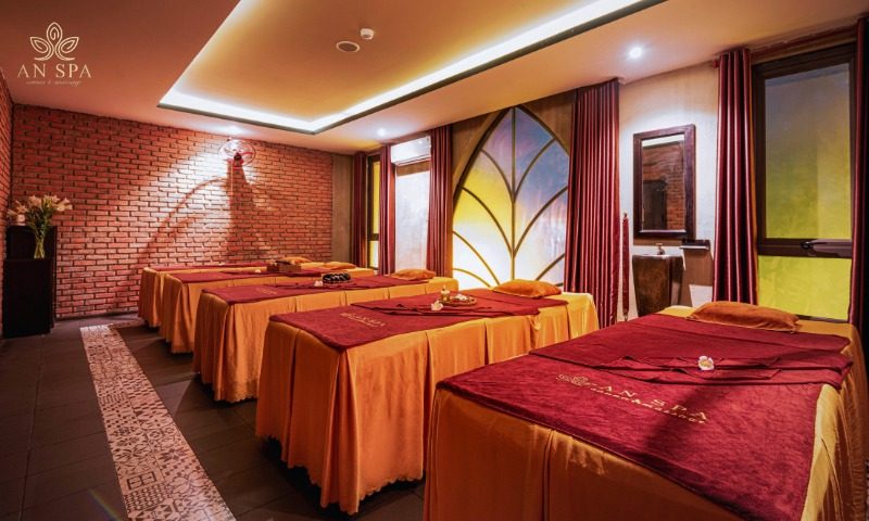 không gian spa thư giãn sang trọng và sạch sẽ