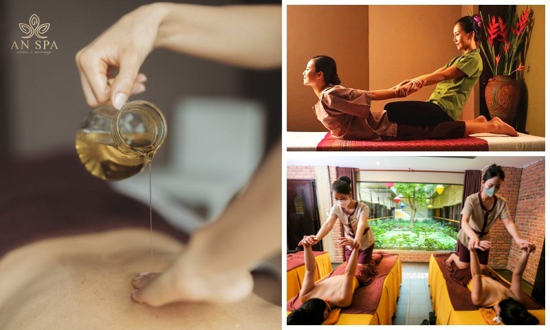 massage thái kết hợp tinh dầu chăm sóc làn da