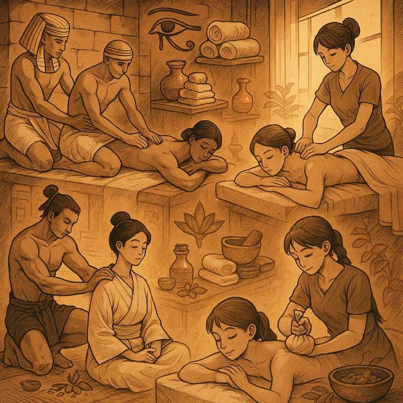 nguồn gốc cổ xưa của massage kết hợp tinh dầu