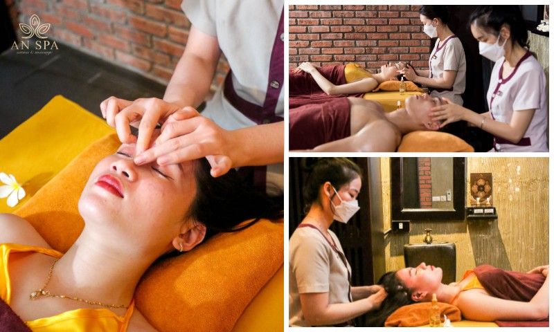 massage đầu giảm stress bằng đầu ngón tay