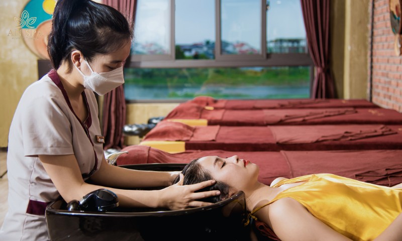 massage đầu giúp giảm căng thẳng, stress