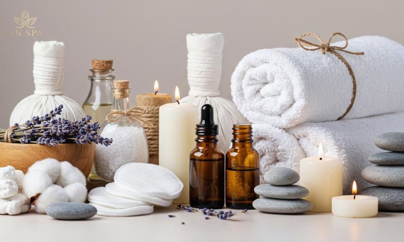 tinh dầu massage đầu giảm căng thẳng