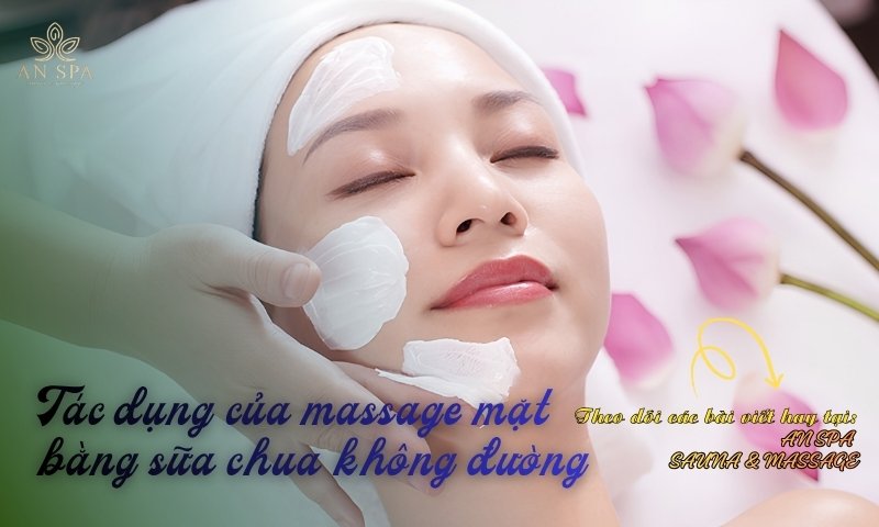 massage mặt bằng sữa chua không đường