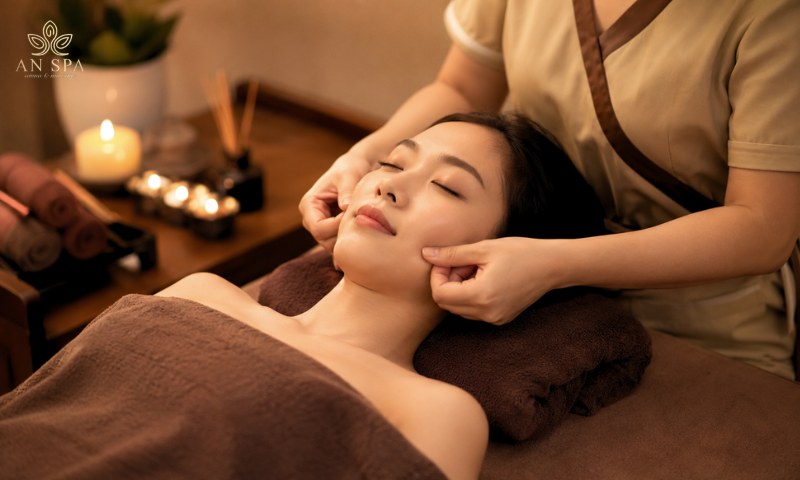 massage vùng hàm hỗ trợ thư giãn cơ cắn