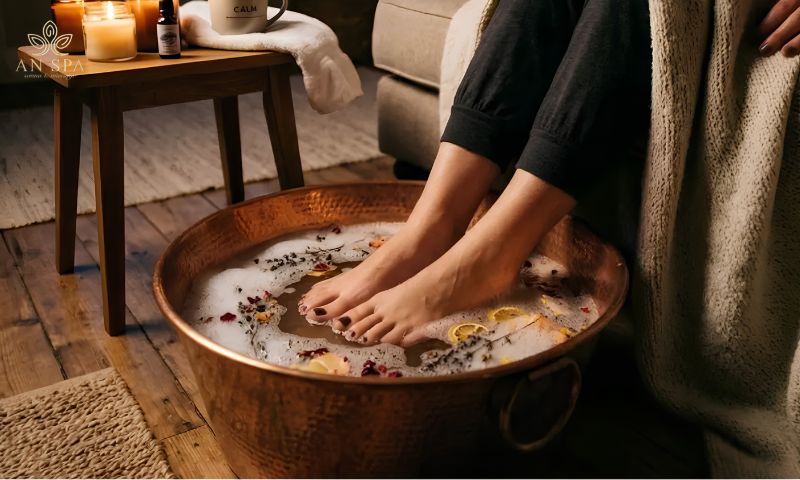 mắc bệnh mạch máu cần thận trọng khi ngâm chân