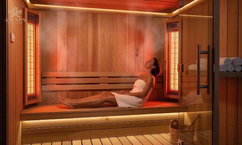 cảm thấy khó chịu khi xông hơi quá nóng