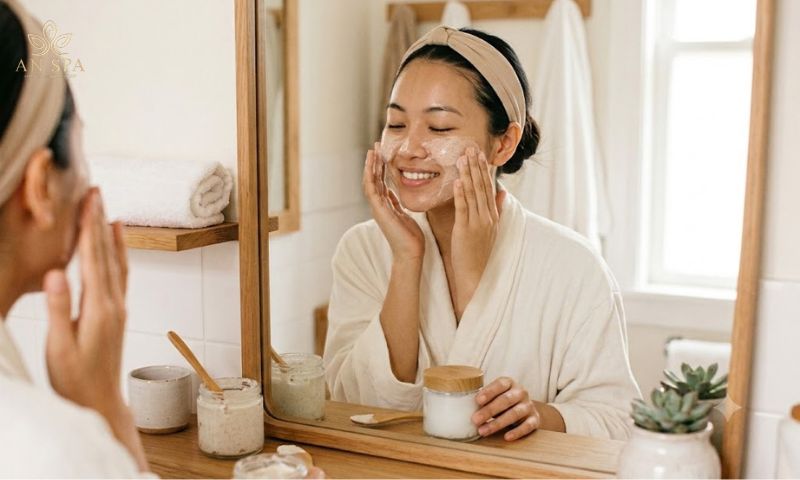 tẩy tế bào chết giúp làm sạch và làm sáng da