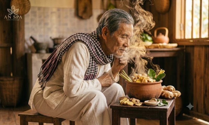 bạn có biết xông hơi bằng gừng giải cảm được không