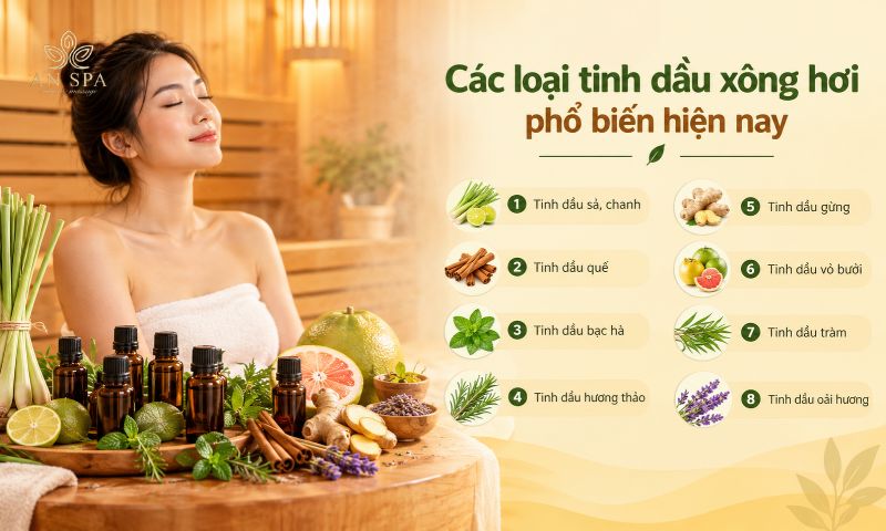 các loại tinh dầu xông hơi phổ biến hiện nay