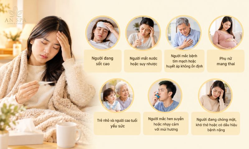 những trường hợp nên tránh xông hơi