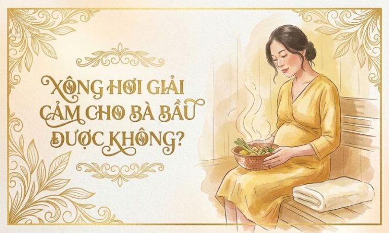 xông hơi giải cảm cho bà bầu được không