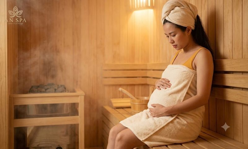 xông hơi khi mang thai ảnh hưởng đến mẹ và bé