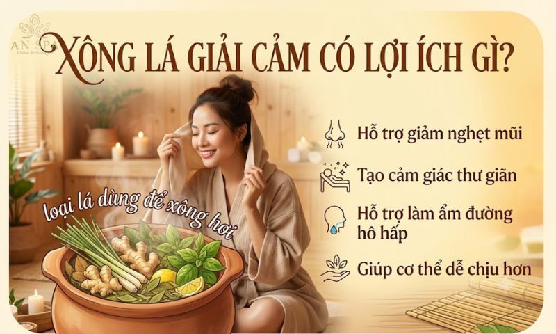 xông lá giải cảm có lợi ích gì