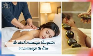 hình ảnh massage thư giãn và massage trị liệu